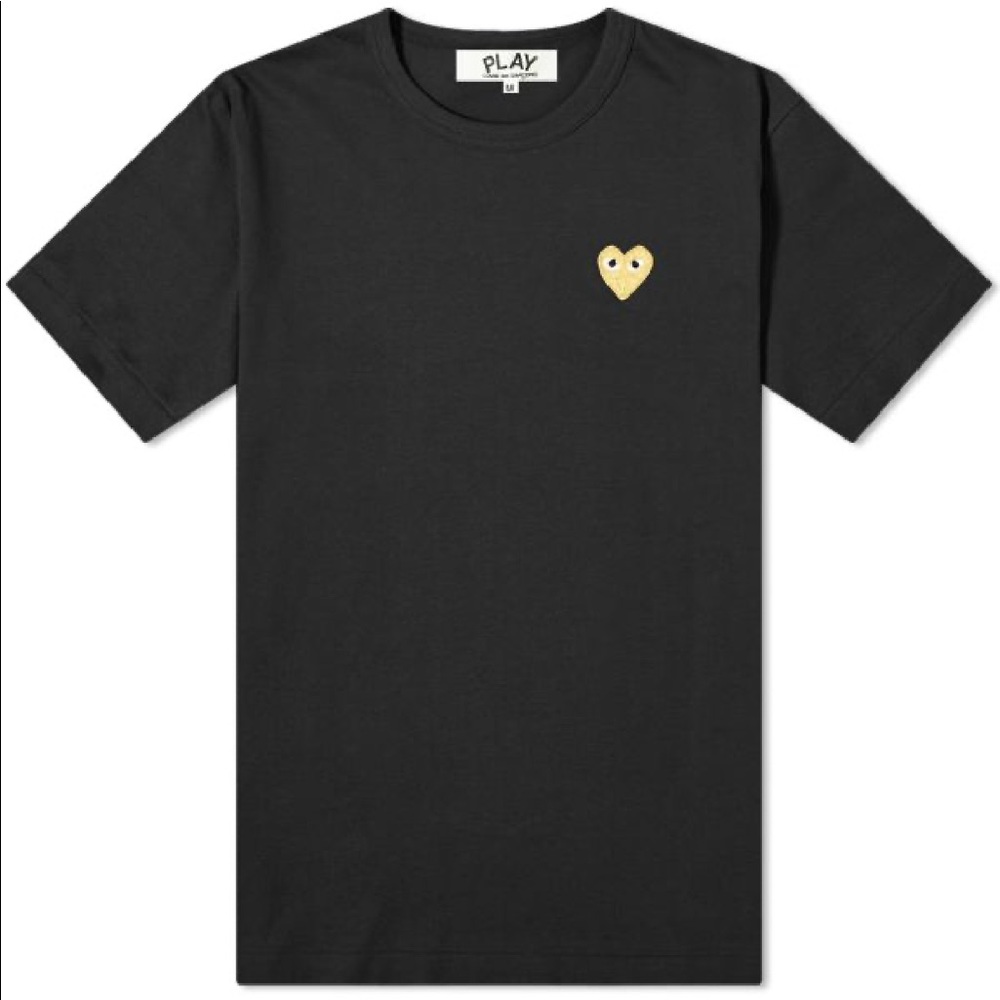 Comme des Garçons Play ‘Gold Heart’ T-Shirt - Picture 2 of 4